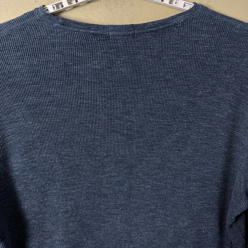 Polo Ralph Lauren Mens 4XLT HEATHERED NAVY Waffle Knit Thermal Long Sleeve Shirt